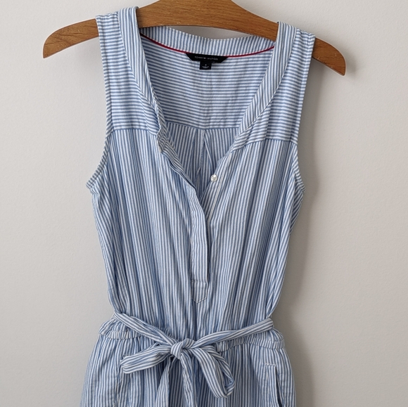 Tommy Hilfiger stripe jumpsuit size 0 - Picture 2 of 6